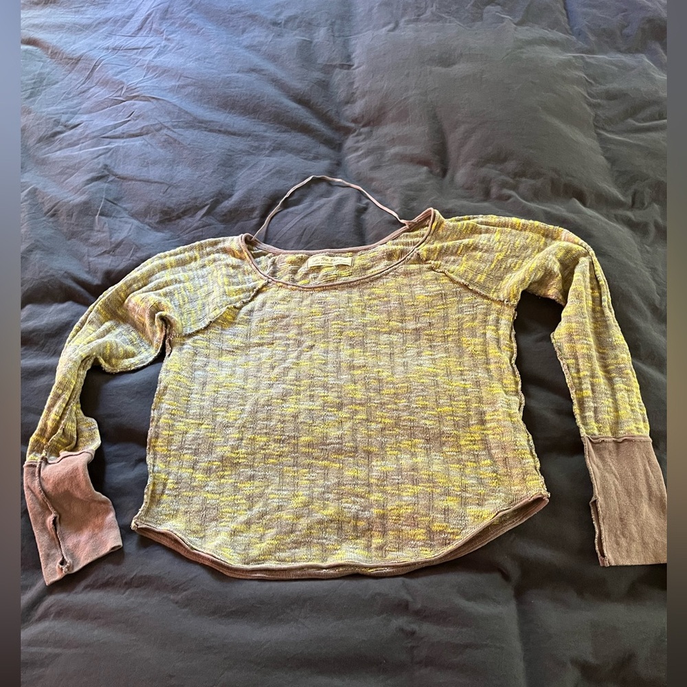 Free People cropped long sleeve XL